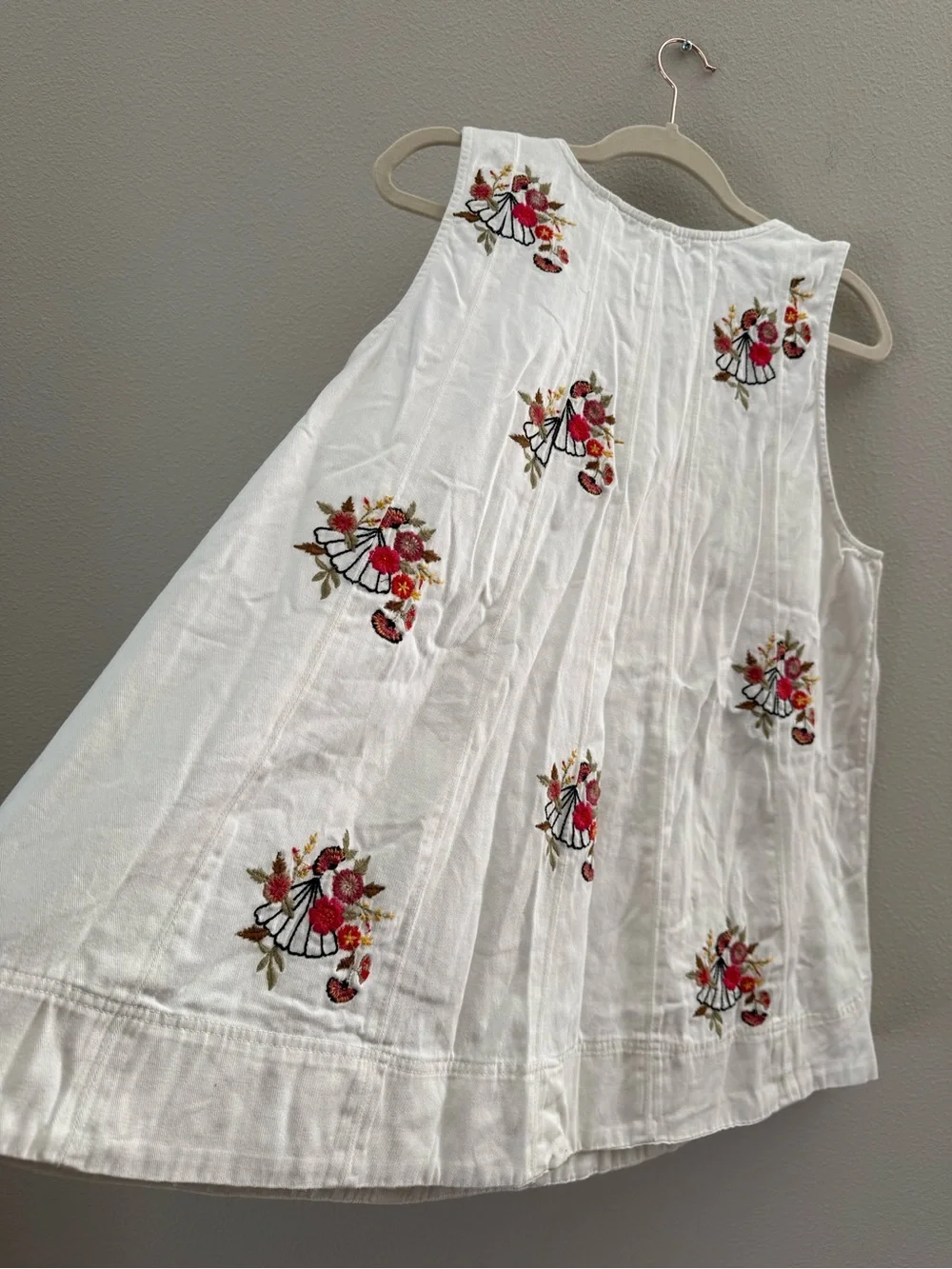 Free People Strada Embroidered Two-Piece Tank & Short Set XL - Picture 6 of 13